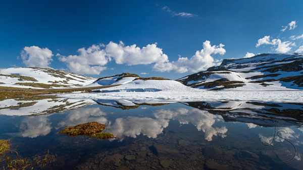 Snowy Lake in Norway