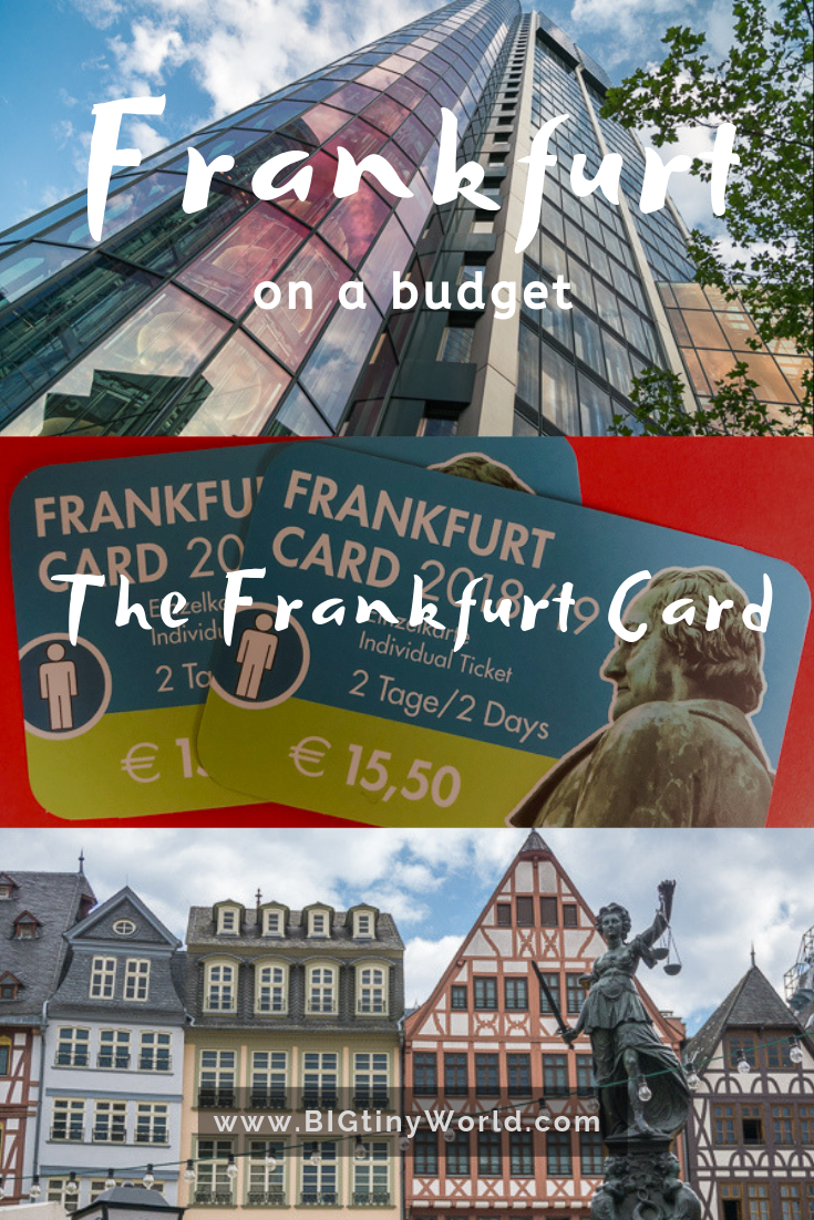 Frankfurt on a Budget - The Frankfurt Card | BIG tiny World Travel | We are always looking for ways to save money wherever we go. Click to see how much we saved with the Frankfurt Card! | #budgettravel #frankfurtgermany #shadeadventures #visitfrankfurt