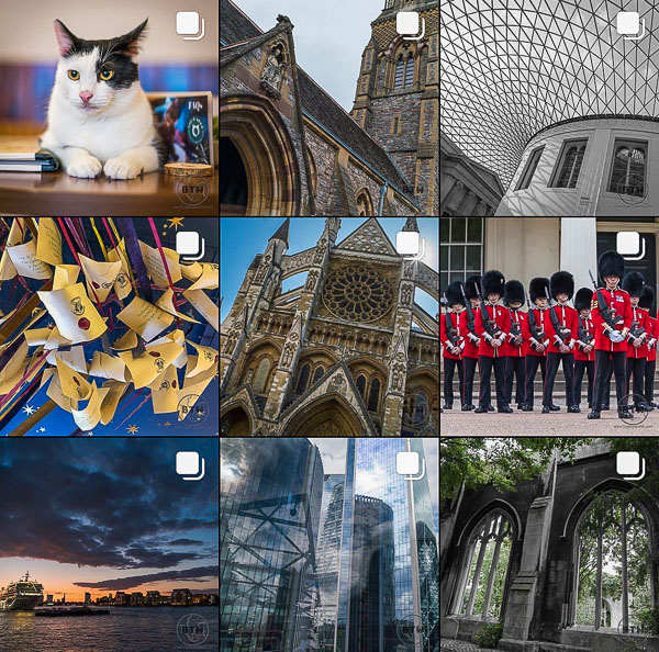 A sampling grid from our travel Instagram account