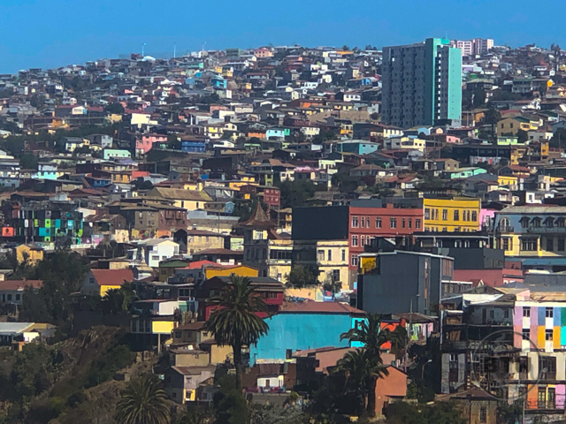 Valparaíso Hills with Colorful Buildings