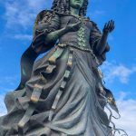 A Catherine of Braganza statue on the Lisbon waterfront