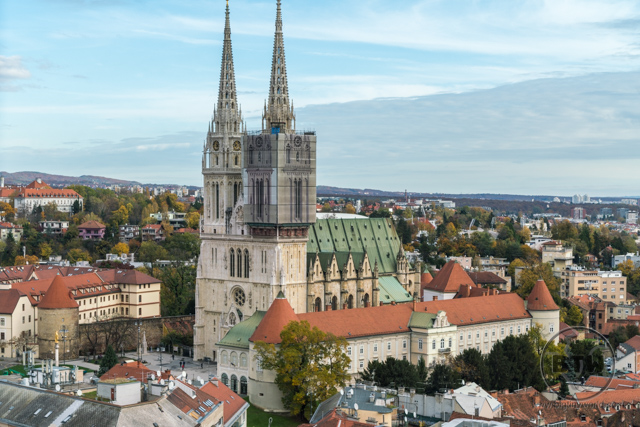 The Zagreb Cathedral, in Zagreb, Croatia