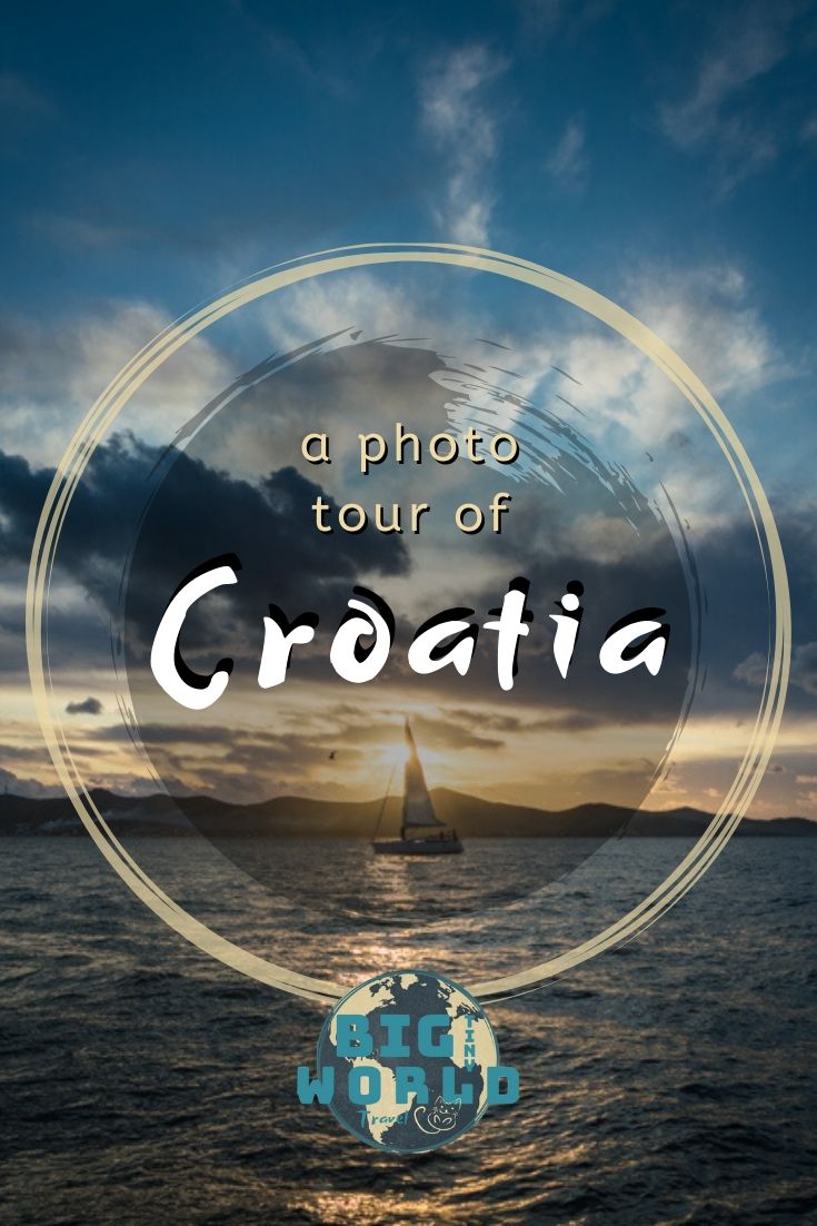 A Photo Tour of Croatia | Croatia has so much beauty to offer.  From cities to sunsets, fortresses to waterfalls, these photos are sure to inspire your wanderlust for this stunning country! | BIG tiny World Travel | #bigtinyworld #travelphotography #visitcroatia #beautifulcroatia #travel