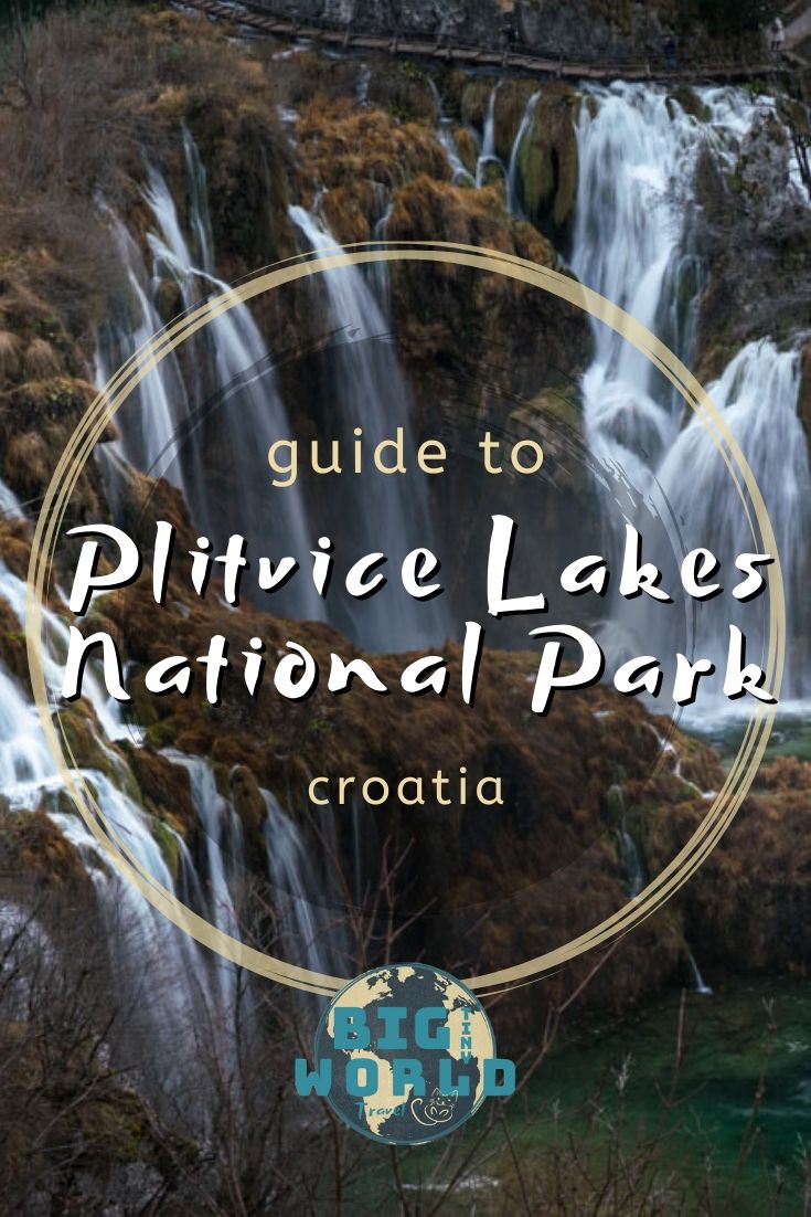 Visiting Plitvice Lakes in Autumn | In Croatia, Plitvice Lakes National Park is a must-see destination we were fortunate to see in the off-season in late autumn. Check out our latest video to see more! | BIG tiny World Travel | #bigtinyworld #travelphotography #visitcroatia #beautifulcroatia #travel #plitvicelakes
