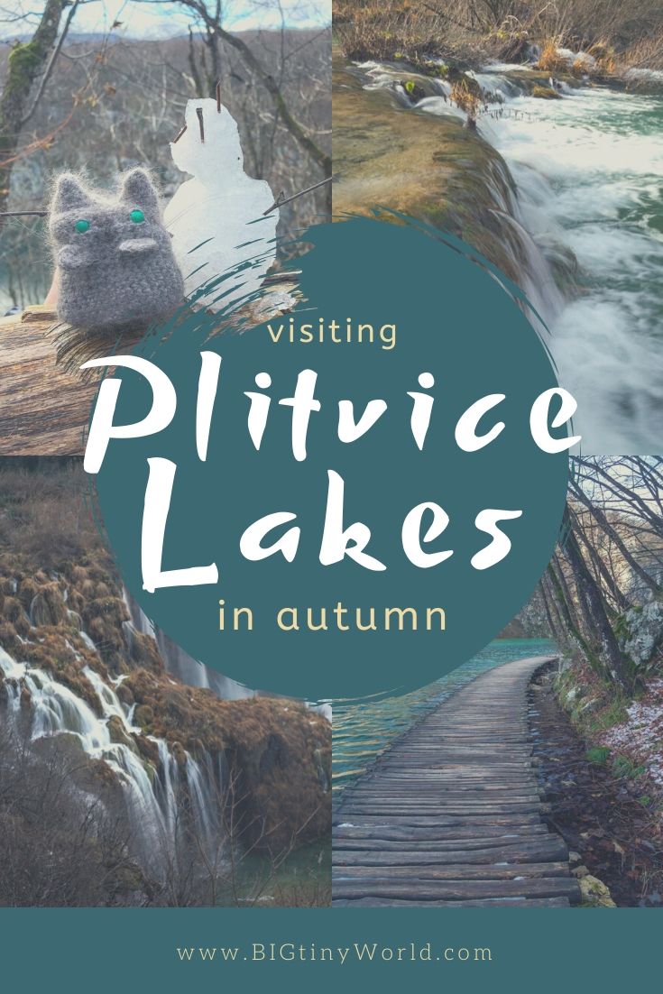 Visiting Plitvice Lakes in Autumn | In Croatia, Plitvice Lakes National Park is a must-see destination we were fortunate to see in the off-season in late autumn. Check out our latest video to see more! | BIG tiny World Travel | #bigtinyworld #travelphotography #visitcroatia #beautifulcroatia #travel #plitvicelakes