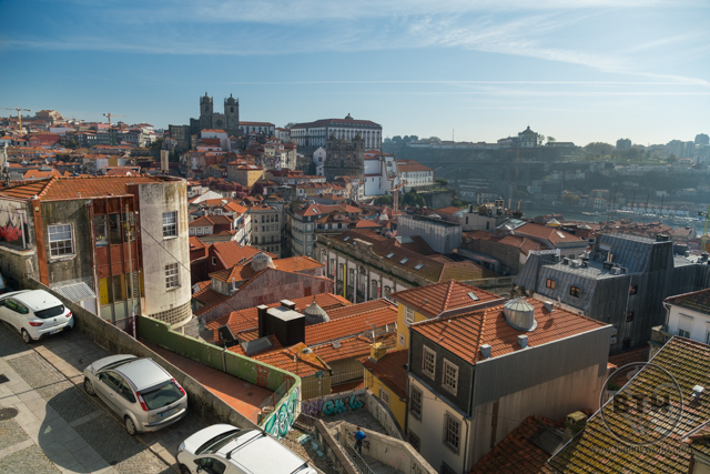 A hilltop view of Porto, Portugal