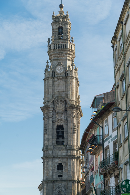 The Clerigos Tower in Porto, Portugal
