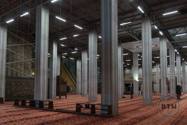 Inside Blue Mosque Renovation