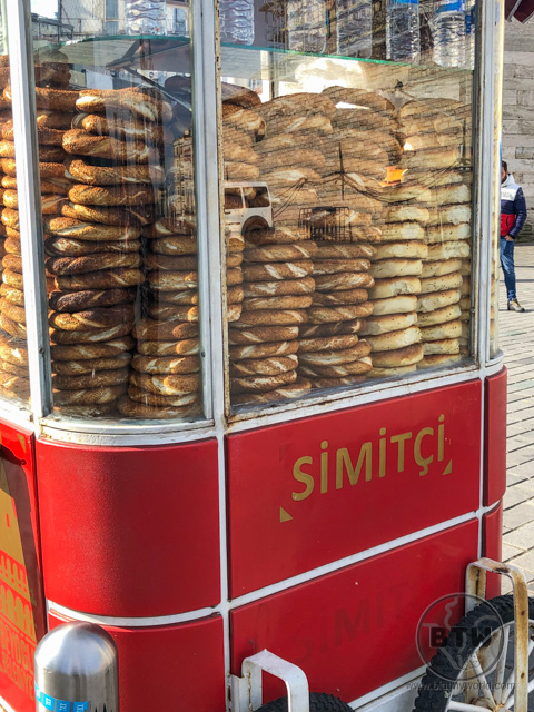 Simit Stand Istanbul Turkish Food